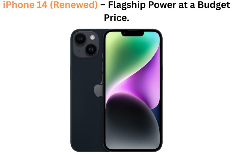iPhone 14 (Renewed) – Flagship Power at a Budget Price.